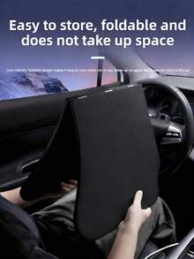 1pc Foldable Car Seat Tray, Leather Material, Fold/Extend Design - Heavy Duty Non-Slip Surface, Practical Car Interior Storage Accessory, One-Click Operation, Space-Saving Folding Table, Suitable For Sedans, SUVs, For Tablets, Laptops, Cups, Food - Car Storage Essential, Convenient For Work, Travel, Dining Out - Ergonomic Workspace, Fits All Vehicle Models, Essential Car Accessory, Ideal Car Storage Solution - Multicolor - View 10