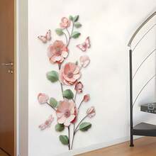 BRUP 1 Sheet Vivid Purple Flower Butterfly 2D Self-Adhesive Wall Decals,For Kids Baby Room Bedroom Nursery Decoration Wall Decal - Multicolor - View 6