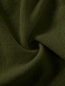 Áo khoác cardigan nữ dáng rộng, màu trơn, kiểu dáng cơ bản, thích hợp mặc hàng ngày, dự tiệc trà, du lịch, mùa thu/đông. - Màu xanh Ô liu - Xem 7