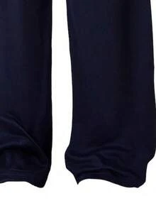 Tween Girl Numeric Print Asymmetrical Shoulder Top And Pants Set - Royal Blue - View 6