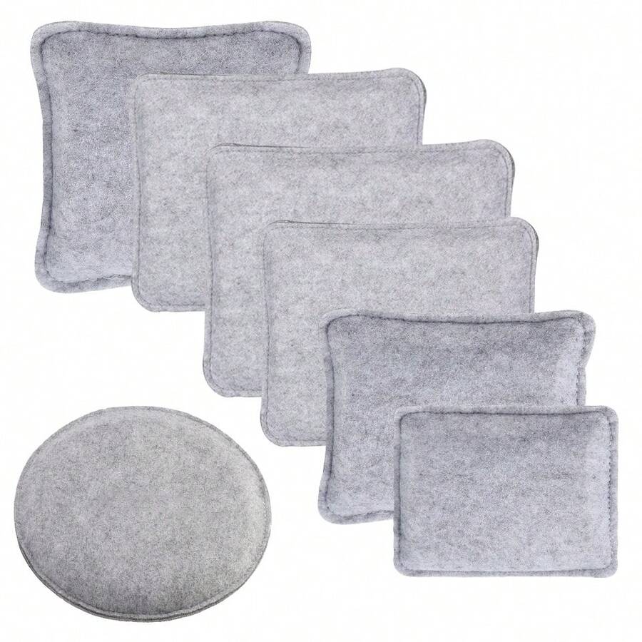 1PC Needle Felting Poked Pad ,Wool Felt Workplace Wear-Resistant Mat, Cushion Wool Felting Handmade Craft Accessories Tool,Multiple Sizes - Light Grey - View 1