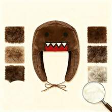 Kawaii Cold-Proof Winter Hat – Cute Cartoon Design, Unisex Warm Accessory For Autumn And Winter, Great For Travel Or Daily Wear - Hồng - Xem 2