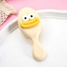 1个香肠嘴造型梳子，新款可爱卡通多巴胺粉色大嘴香肠奶酪气垫梳，小巧便携迷你气垫按摩梳镜组合，适合居家、旅行、徒步、口袋化妆镜、家居装饰、旅行用品、婚礼、派对、生日，送给妈妈、爸爸、朋友、老师的最佳礼物，新年礼物，配饰，趣味礼物