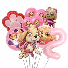 这款粉色汪汪队立大功乳胶气球套装包含金属箔数字气球、生日派对装饰气球和趣味气球，适合 1 至 9 岁儿童，是成人生日或墙面装饰气球套装的绝佳礼物。 - 彩色 - 查看 18
