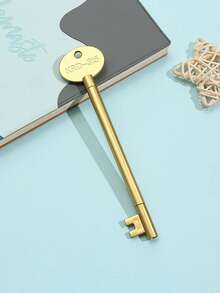 6pcs Vintage Creative Retro Key Shaped Neutral Pens, Ballpoint Pens, Black Ink Pens, Cute Student Stationery - Multicolor - View 9