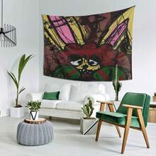 A STOMACH BOOK Themed Design Tapestry, Made Of Soft Peach Leather Fabric, Fashionable, Lightweight And Durable Tapestry, Easy To Hang On The Wall Decoration, Suitable For Bedrooms, Parties, Game Rooms And Living Rooms, No Electricity Required, Perfect Choice For Gifting - 1PC - Xem 6