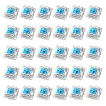 30Pcs Outemu Switch Mechanical Keyboard Replacement Ax​Is Black Blue Brown Red CIY Socket Key Switch SMD 3pin For MX Switch - Cyan - View 11