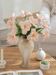 Bó hoa tulip nhân tạo 17 inch, hoa lụa, thích hợp trang trí phòng khách, phòng ngủ, bàn làm việc, đám cưới, tiệc tùng, bình hoa tối giản hiện đại, bó hoa ngày Valentine, quà tặng ngày của Mẹ, trang trí nhà cửa quanh năm. - Nhiều màu - Xem 6