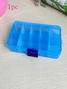 1/2pcs Flexible Transparent Plastic Storage Box | Small Storage Container, Desktop Display Box, Organizer Rack, Ideal For Organizing Pearls, Jewelry And Small Items | Modern Style, Desktop Mounting, Rectangular, Multi-Purpose - Transparent Storage Box - View 7