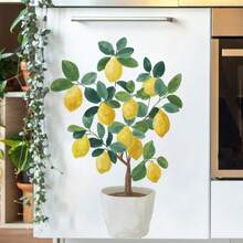 1 miếng dán tường hình cây chanh tươi tắn - Hình ảnh chân thực những quả chanh vàng với lá xanh và quả mọng, chất liệu PVC tự dính, có thể tháo rời, thích hợp trang trí phòng khách, phòng ngủ, phòng ăn, lối vào, nhà bếp. - Nhiều màu - Xem 4