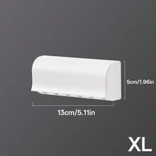 1pc 6-Slot Wall Mounted Toothbrush Holder, Multifunctional Bathroom Toothbrush & Toothpaste Storage Box, Steady Grip Design, Easy Installation, Suitable For Bathroom - Multicolor - View 11