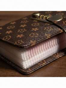 1个带密码锁的现金收纳钱包，大容量钞票收藏本，家庭财务记事本，儿童零钱包