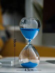1个5/10/15/30分钟计时器，透明玻璃材质，多种颜色沙子可选，桌面装饰，适用于客厅、卧室、书房和办公室。可用于瑜伽、冥想、学习。家居装饰。卧室装饰。生日礼物。厨房装饰。情人节礼物。