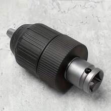 4pcs/Set,Drill Chuck Set,1/2 Inch Hex Socket Drill Bit Chuck,Self-Locking Keyless Drill Bit,Metal Drill Chuck Converter,Suitable For Electric Wrenches,From 2.0mm/0.08in To 13mm/0.51in Bits - Black - View 10