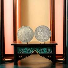 European And American Fashionable Creative Metal Coins Challenge Coins Decision Coins Morgan Coin Replica 1893 Gift Collection Birthday Gift Creative Toy Hobby Collection Party Supplies - 銅色 - 查看 4
