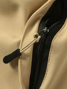 Quần short nam mùa hè nhanh khô, quần short thể thao casual tối giản màu trơn có khóa kéo và túi, quần đi biển thoải mái thân thiện với da. - Màu Khaki - Xem 6