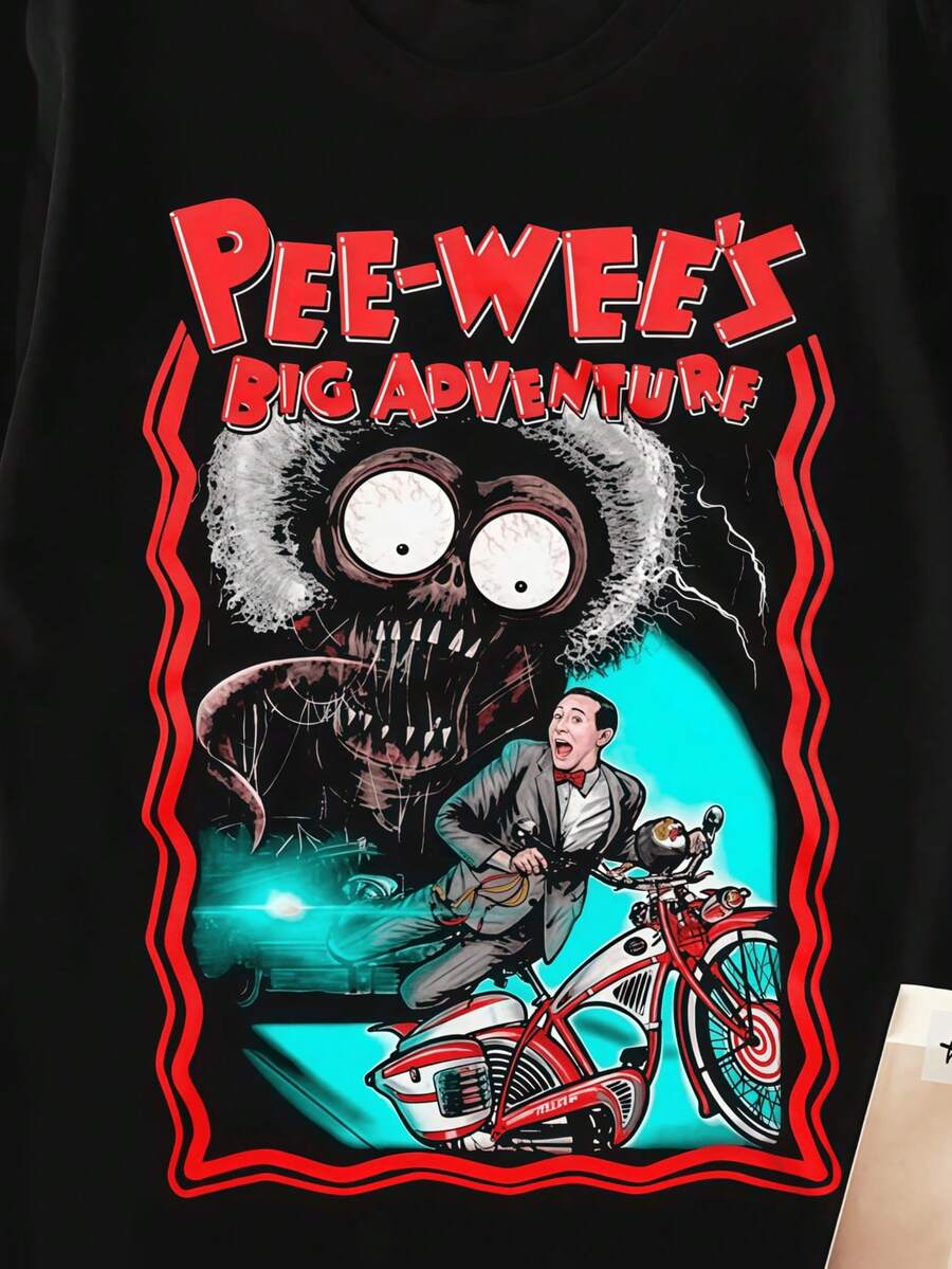 Pee Wee Herman Big Adventures T-Shirt Paul Reubens Shirt Unisex S-5Xl - Black - View 1