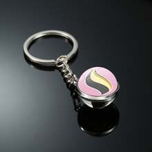 1个几何图案派对球钥匙扣，卡通超级进化石配件 - 彩色 - 查看 25