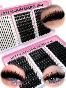 500pcs/Pack 200D/160D/120D/100D/80D/60D Capacity Eyelash Book, Synthetic Mink False Eyelashes, 0. 07mm Thickness D Curl, 10-18mm Mixed Length, Natural Soft Eyelash Extension Makeup Products Suitable Any Stylelash Clusters,Eyelash Clusters,Individual Eyelashes,Lashes,Lashes - Ngày 2 - Xem 2
