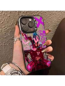 Anime Arcanes Graffiti J-Jinxs Covercompatible with  16 15 14 13 12 11 Pro Max XS Max 7 8 Plus Phone Case Shockproof Silicone Matte Cover- Cover compatible with  17 pro hülle,  17 pro max hülle,  17 hülle,  16 pro hülle - 1 - Übersicht 4
