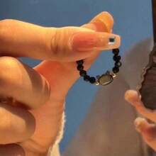 Cat-Themed Best Friend Rings Are Unique And Stylish, Making Them A Perfect Gift For Students And Girls. - Black - View 4
