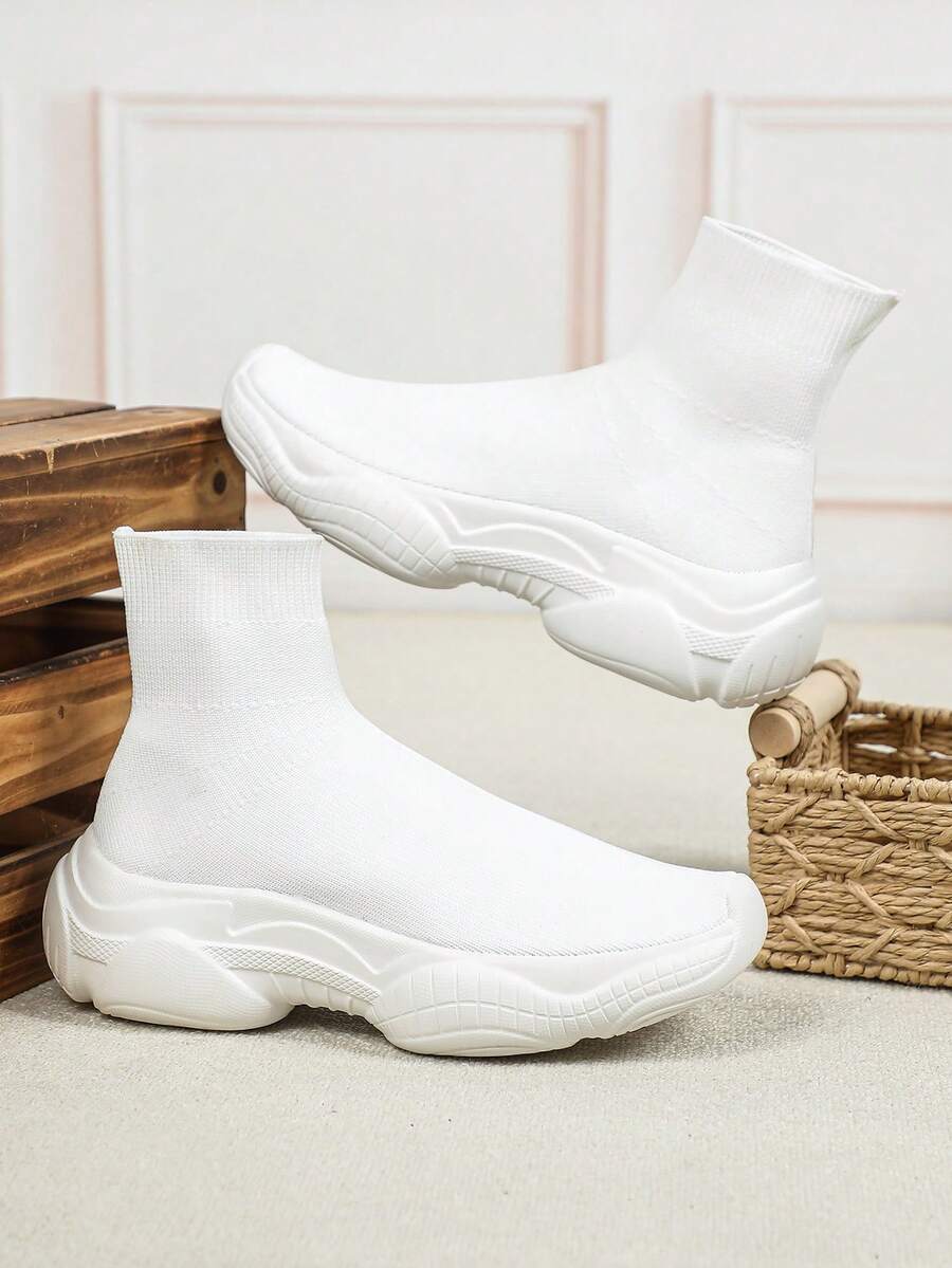 Herren lässige, vielseitige, bequeme weiße Slip-On Schuhe, einfach an- und auszuziehen, weites Sockendesign mit rutschfester Sohle, ideal als Neujahrsgeschenk, Urlaubsreise, geeignet für Herren und Damen, einfache Paar-Schuhe