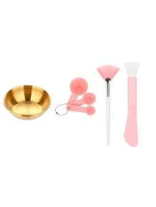 Bộ dụng cụ chăm sóc da mặt chuyên nghiệp 2/3/4/5/20/30/50 món, bộ dụng cụ tự pha chế mặt nạ, bao gồm bát trộn bằng thép không gỉ mạ vàng, cọ đắp mặt nạ màu hồng, que thoa mặt nạ silicon hai đầu, cọ trộn, 3 thìa đong và hũ kem mini, thích hợp cho việc chăm sóc da mặt và spa tại nhà dành cho phụ nữ, tiệc tùng, ngủ qua đêm, lễ hội, quà tặng. - Nhiều màu - Xem 20