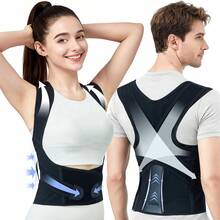 Babaka Clavicle Support Brace - Upper Back Brace Posture Corrector For Women And Men, Shoulder Straightener, Kyphosis Relief, Sling For Injuries And Fractures - XL - View 1