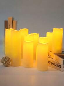 Battery Operated Flameless Candles, Large LED Flameless Candles, Flickering Tea Lights For Wedding Decor, Candlelight Concerts, Decorative Tabletop Candle Lights, Suitable For Party, Wedding, Birthday, Graduation Party - Multicolor - View 6
