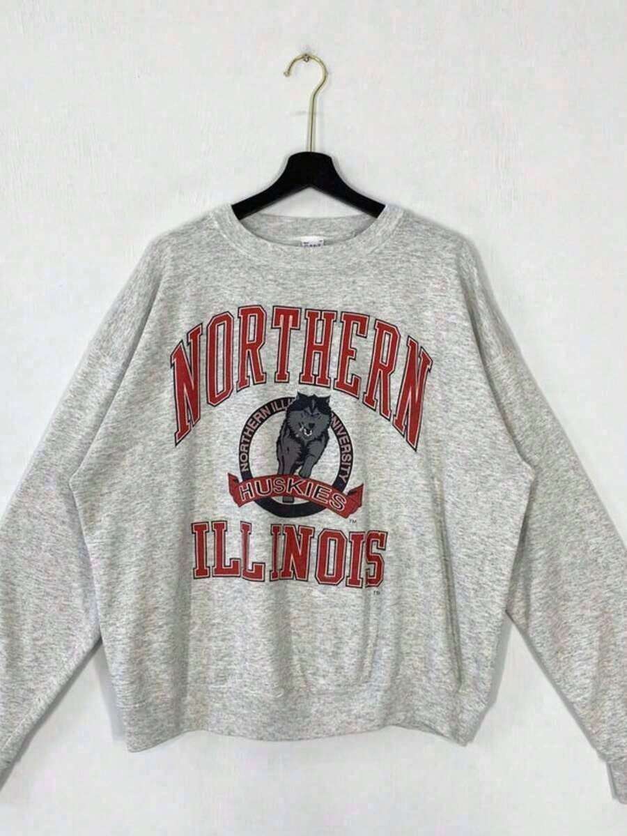 Hoodies For WomenBasic Cotton Vacation T-Shirt Vintage 90s New York Knicks Shirt, Crewneck New York Knicks Sweatshirt, Retro Hoodie For Women And Men Unisex Basic Layering T-ShirtLoose And Comfortableed Hardy Clothes Tops - 灰色 3 - 查看 1