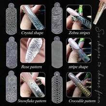 Best-Selling Nail Art Silicone Mold, Christmas Snowflake Leopard Print 3D Mold, Sexy Vibe, DIY Nail Art Tool Set. Suitable For Nail Art And Nail Salon Molds.