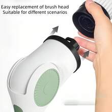 10-In-1 Upgraded Electric Cleaning Brush, Electric Rotating Floor Brush, Wireless Electric Rotating Brush With 10 Replaceable Brush Heads, Automatic Rotation And Retraction - Suitable For Floors, Bathrooms, Bathtubs, Tiles - Multicolor - View 6
