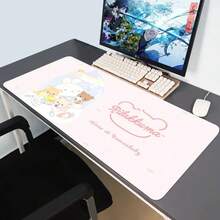 Kawaii Game Rubber Mat Cute Mousepad Non-Slip Table Mat Anime Pink Rilakkuma Office Computer Accessories Speed Desktop Mouse Pad - BLACK-10 - View 13