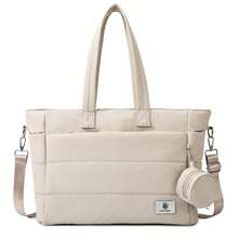 1pc Fashion Mommy Bag, Shoulder Handbag With Wet & Dry Separation, Can Be Attached To Suitcase - Multicolor - View 1