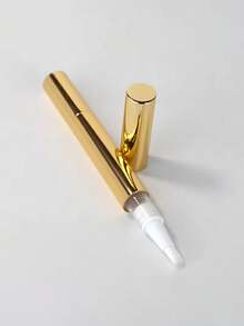 Refillable Rotating Pens For Nail Polish And Cosmetics -Gold Refillable Twist Pen Applicator – Empty Nail Oil Pen With Brush Tip; Lip Gloss Tube & Eyelash Growth Serum Applicator; Leak-Proof Precision Car Touch-Up Paint Pen; Portable Refillable Design For Women, Beauty Enthusiasts & Nail/Eyelash Technicians; Travel, Salon & Daily Use; Lightweight Multipurpose Applicator Gift ﻿ ﻿ - Multicolor - View 2