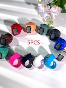 Finger Tally Counter, Mini Convenient LED Electronic Digital Counting Ring - Multicolor - View 18
