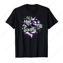 Tim Burtons's Nightmare Before Christmas I'll Make You Scream T-Shirt - 黑色 - 查看 1