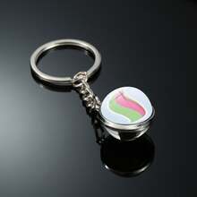 1个几何图案派对球钥匙扣，卡通超级进化石配件 - 彩色 - 查看 43