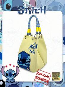Disney 卡通IP史迪奇可拆卸手柄手提包/腕包，适合购物、聚会、日常通勤，也是节日送朋友的好礼物。 - 彩色 - 查看 9