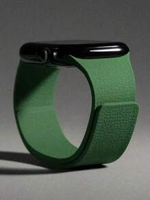 1条男女通用荔枝纹硅胶磁吸表带，兼容 42mm、38mm、40mm、41mm、44mm、45mm、46mm、49mm，时尚智能手表替换表带，适用于Series Ultra2、Ultra SE2、SE 11、10、9、8、7、6、5、4、3、2、1