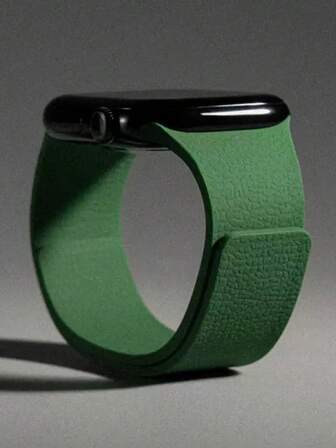 1条男女通用荔枝纹硅胶磁吸表带，兼容 42mm、38mm、40mm、41mm、44mm、45mm、46mm、49mm，时尚智能手表替换表带，适用于Series Ultra2、Ultra SE2、SE 11、10、9、8、7、6、5、4、3、2、1