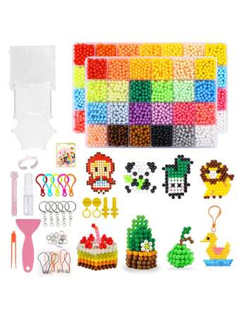 1500 piezas Juego de collage mágico de perlas de agua DIY, collage 3D de diseño propio, diseñado especialmente para manos ocupadas, ligero y silencioso, es un juguete de collage ideal como regalo para niños.