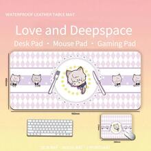 Game Love And Deepspace Sylus Rafayel Zayne Xavier Caleb Anime Cute Cat Computer Keyboard Pad/Mouse Pad Cartoon Office Supplies - A - 查看 11
