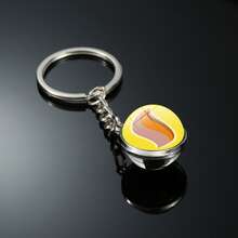 1个几何图案派对球钥匙扣，卡通超级进化石配件 - 彩色 - 查看 7