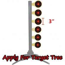 Objetivos de Tiro - Pegatinas de Salpicaduras Autoadhesivas - Objetivos de Papel para Disparar para Rifle, Pistola BB, pellets, Arco de Tiro con Arco (línea roja 250 Piezas) - / - Ver 5