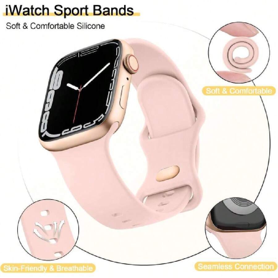 Smart Watch Strap - Pink - View 1