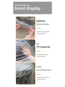 Disposable Universal Car Cover, Transparent Plastic Full Car Cover, Sun Protection, Waterproof, Dustproof - Car Cover - View 8