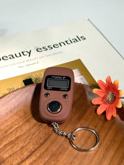 LED-display/Pieptoon bij 100 tellen/Elektronische teller, digitale teller voor diverse doeleinden (Midden-Oosten, Arabisch), handbediende teller voor stressvermindering, geschikt voor gebedstelling, zakelijk gebruik en thuis, meerdere kleuropties, handige elektronische rozenkransteller