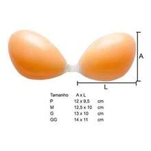 Invisible Silicone Adhesive Bra Enhances And Lifts Breasts - 米色 - 查看 7