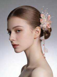 2pcs Pearl Tassel Bridal Hair Clip Hairpin Headpiece - 9806 - View 6